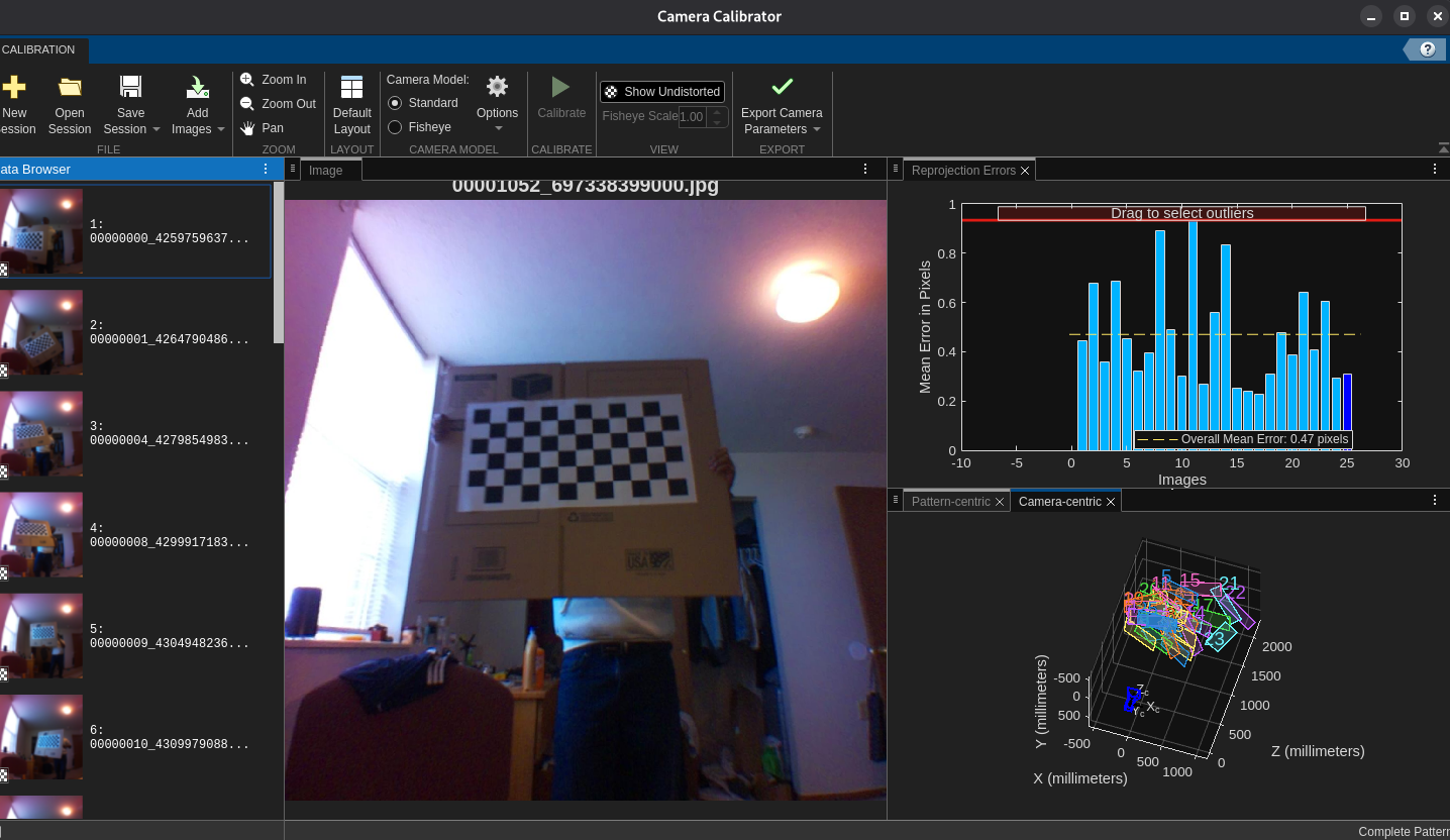 Calibration App - MATLAB